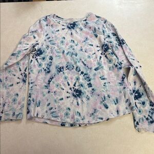 Jumping Beans Blue and Pink Tie-Dye Long Sleeve Top 🐯